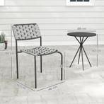TRUUSK Polyrattan Tuinmeubelset, Outdoor Lounge Balkonmeubil, Tuin en Terras, Verzenden, Nieuw