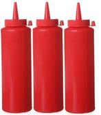 Sausfles - 0,7 liter - Rood - 3 stuks - Dispenser flacon - H, Verzenden, Nieuw in verpakking
