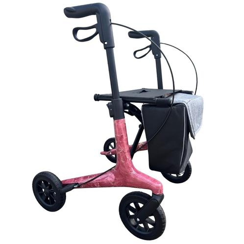 MultiMotion Carbon rollator met softwielen - Maat M - Marmer, Diversen, Rollators, Ophalen of Verzenden