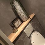 Houten toiletplank - 4cm dik eiken - Boomstam