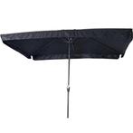 Libra parasol met volant zwart 3x2 m, Ophalen of Verzenden, Nieuw, Zwart