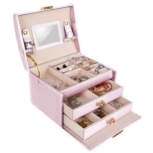 Beautylushh juwelen opbergdoos / sieradendoos roze 17.5 x, Huis en Inrichting, Woonaccessoires | Overige, Ophalen of Verzenden