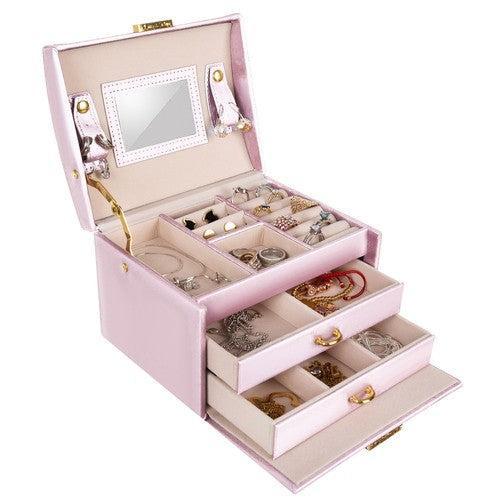 Beautylushh juwelen opbergdoos / sieradendoos roze 17.5 x, Huis en Inrichting, Woonaccessoires | Overige, Ophalen of Verzenden