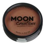 Moon Creations Pro Face Paint Cake Pots Mid Brown 36g, Hobby en Vrije tijd, Feestartikelen, Verzenden, Nieuw