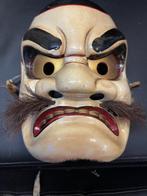 Japanse houten Kagura-masker Shoki – met de hand gesneden