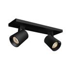 Opbouwspot BWS Merga 2 11.2x9x30.5cm 2-Lichts Zwart, Ophalen of Verzenden, Nieuw, Bad