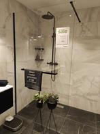 Showmodel inloopdouche 120cm mat zwart - 0014, Ophalen, Nieuw, Glas, Douche