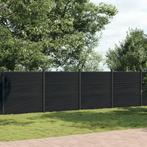 vidaXL Schuttingpaneel 1218x186 cm HKC grijs, Verzenden, Nieuw, Kunststof, 1 tot 2 meter