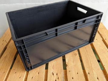 Eurobox zwart , 60 x 40 x 27 cm, palletvoordeel 32 stuks beschikbaar voor biedingen