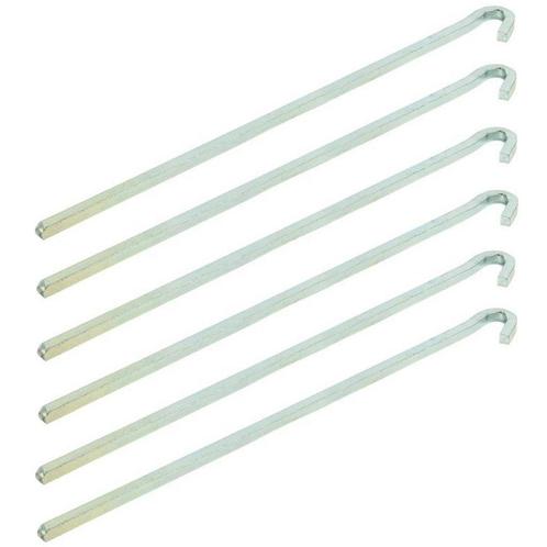 ProPlus Rotspen - Metaal - Vierkant - 30 cm - Set van 6, Caravans en Kamperen, Kampeeraccessoires, Nieuw, Ophalen of Verzenden