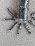 Beeldje - Manico e puntali ombrello (9) - .800 zilver, Antiek en Kunst