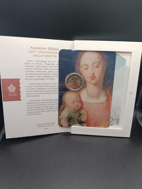 San Marino. 2 Euro 2021 Albrecht Dürer (Zonder, Postzegels en Munten, Munten | Europa | Euromunten