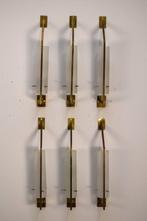 Wandkandelaar (6) - Messing, Glas