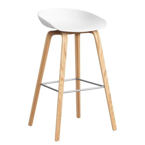 20% Korting | Hay About a Stool Barkruk, Huis en Inrichting, Barkrukken, Zo goed als nieuw, Hout, 60 tot 90 cm, Verzenden