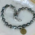 Halsketting Zilver Parel - Tahiti multi Ø 10x12,5 MM, Nieuw