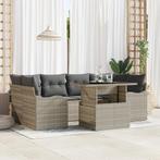 vidaXL 7 delige Tuinbankenset met kussens poly rattan, Tuin en Terras, Tuinsets en Loungesets, Verzenden, Nieuw, Rotan