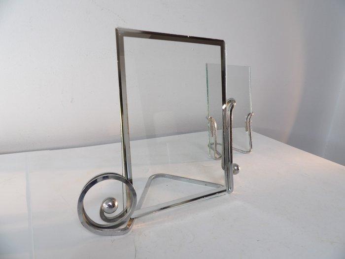 Fotolijst (3) - Chroom/Glas, Antiek en Kunst, Curiosa en Brocante
