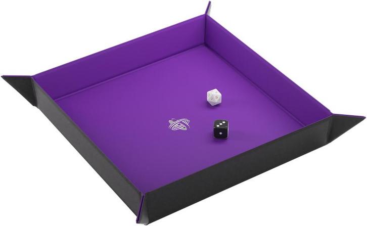 Dice Tray Magnetic Square - Zwart / Paars | GameGenic -, Hobby en Vrije tijd, Gezelschapsspellen | Bordspellen, Nieuw, Verzenden