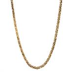 Gouden koningscollier 59.5 cm 14 karaat, Sieraden, Tassen en Uiterlijk, Kettingen, Verzenden, Zo goed als nieuw, Goud, Goud