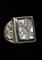 Islamitische Ottomaanse/Bedoeïnenstijl zilveren metaal Ring, Antiek en Kunst