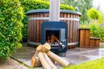 Houtgestookte hottub | houtkachel | incl. bezorgen | Welltub, Ophalen of Verzenden, Nieuw, Pomp, Vast