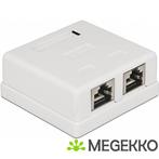 Delock 86269 modulair stopcontact 2 poorten Cat.6, Verzenden, Nieuw