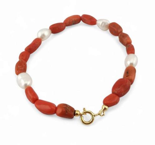Koraal - Zilver - Armband - Italiaans vakmanschap, Verzamelen, Dierenverzamelingen