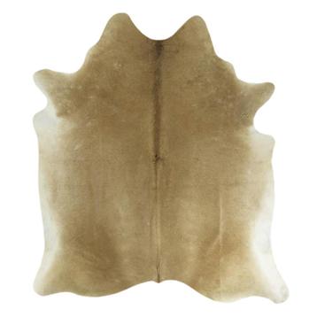vloerkleed koe licht beige effen 250cm beschikbaar voor biedingen