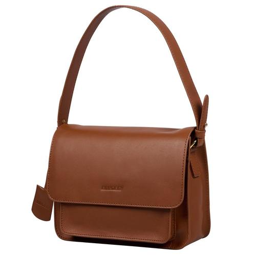Salted Dames Schoudertasje  - Glad VT Leer - Donker Cognac, Sieraden, Tassen en Uiterlijk, Tassen | Schoudertassen, Bruin, Nieuw