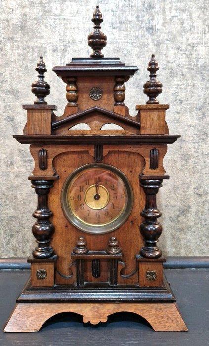Wekker - JUNGHANS - Hout - 1850-1900 - à Carillon Musical, Antiek en Kunst, Antiek | Klokken