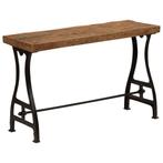 vidaXL Wandtafel 120x40x76 cm massief gerecycled hout