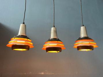 Vintage Orange Space Age Lakro Pendant Lamp - Carl Thore beschikbaar voor biedingen