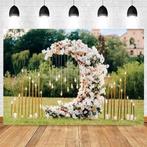 Backdrop Flowerwall polyester 300x200 cm, Ophalen of Verzenden, Nieuw