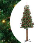 vidaXL Slanke Kerstboom Groen 180 cm PVC en massief, Diversen, Kerst, Verzenden, Nieuw