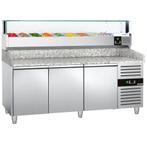 GGM Gastro | Pizza koelwerkbank PREMIUM - 2000x800mm - met 3, Verzenden, Nieuw in verpakking
