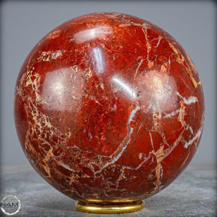 Natuurlijk zeldzaam rood jaspis-quartz Bol, Himalaya-, Verzamelen, Mineralen en Fossielen