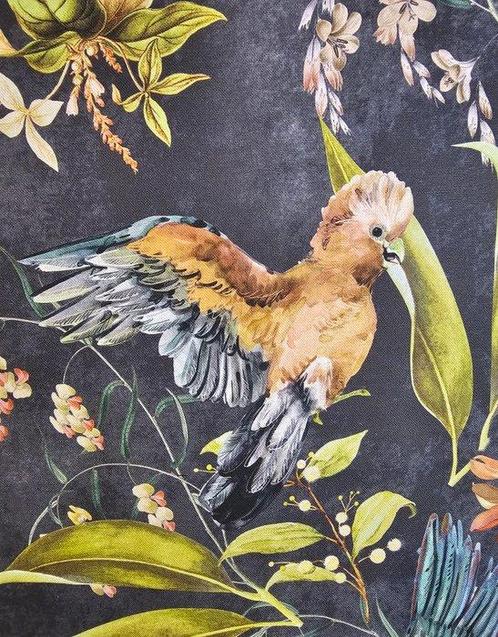 Exclusief stof Parrots Paradise met papegaaien - 300x280cm, Antiek en Kunst, Kunst | Designobjecten