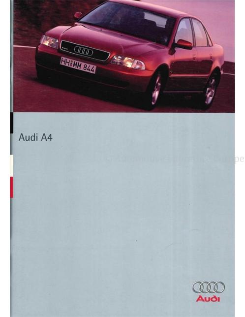 1995 AUDI A4 BROCHURE FRANS, Boeken, Auto's | Folders en Tijdschriften, Audi
