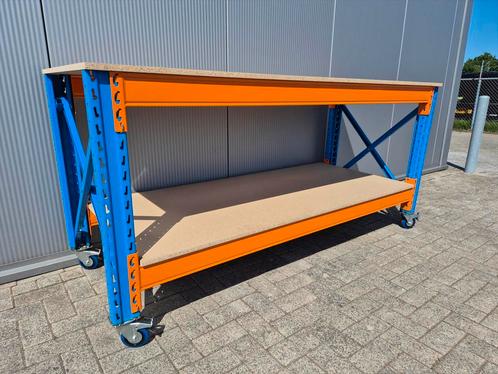 Werkbank Werktafel Tafel Inpaktafel (Eventueel met Wielen), Doe-het-zelf en Verbouw, Werkbanken, 170 cm of meer, Gebruikt, Ophalen of Verzenden