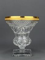 Vaas - Kristal - Geslepen kristallen vaas / urn, Antiek en Kunst