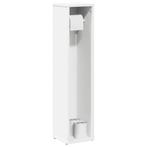 vidaXL Badkamerkast met rolhouder 20,5x20x90 cm wit, Verzenden, Nieuw