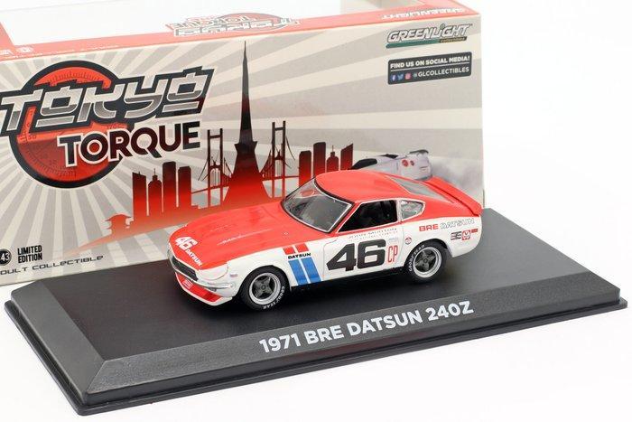 Greenlight 1:43 - Model raceauto - Datsun 240Z Bre #46 1971, Hobby en Vrije tijd, Modelauto's | 1:5 tot 1:12