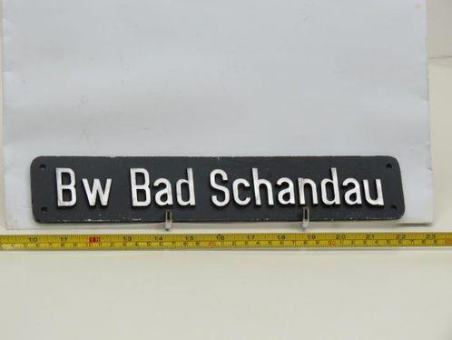 LokschildBw Bad Schandau (Spoorwegen 1:1), Verzamelen, Spoorwegen en Tramwegen, Overige typen, Gebruikt, Ophalen of Verzenden
