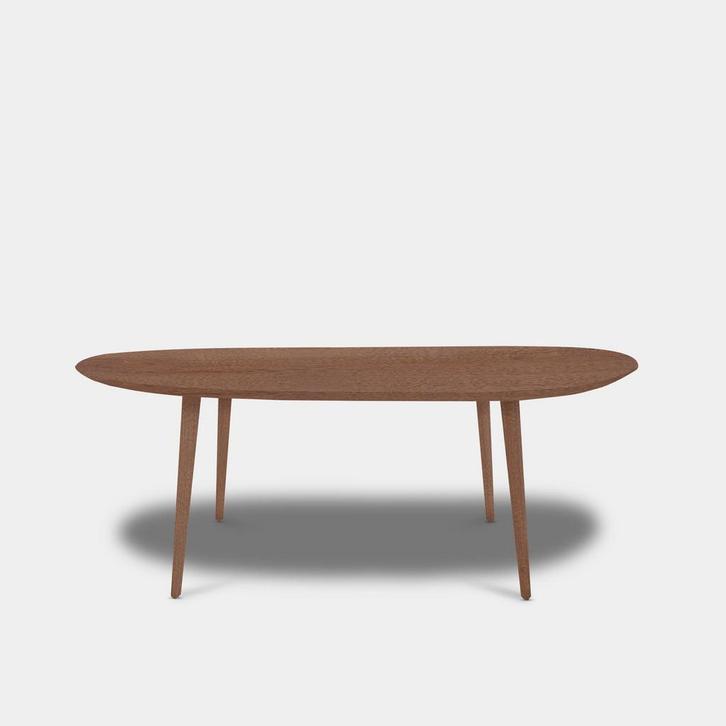 Tafel organisch eikenhout  Konisch  270x120, Huis en Inrichting, Tafels | Eettafels