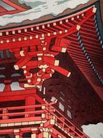 Original woodblock print, Published by Unsodo - Snow in
