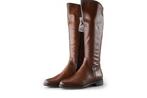 Linea Zeta Laarzen in maat 37 Bruin | 10% extra korting, Kleding | Dames, Hoge laarzen, Bruin, Verzenden, Zo goed als nieuw