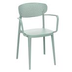 Stoel | COMO | Kunststof | Mint Green | In-/Outdoor |, Verzenden, Nieuw in verpakking