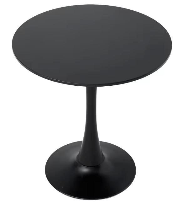 Ronde eettafel 70 cm wit met MDF blad en tulpenvoet, Huis en Inrichting, Tafels | Bijzettafels, Nieuw, Verzenden