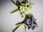 Luxe Corsage, corsage Vergeet me nietjes Schitterende, Nieuw, Ophalen of Verzenden