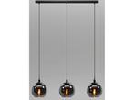 EGLO Ariscani Hanglamp - E27 - 76,5 cm - Zwart - Rookglas, Verzenden, Zo goed als nieuw